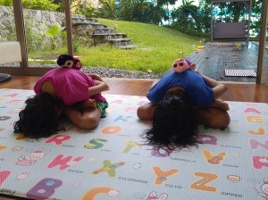 Badha-Padmasana-Noori-and-Sanvi  